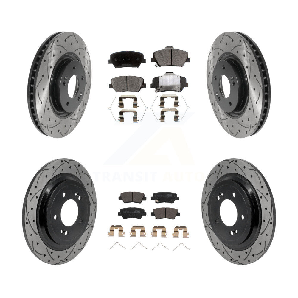 Transit Auto KDT-101922 Disc Brake Kit for 2019-2020 Hyundai Nexo - Front and Rear