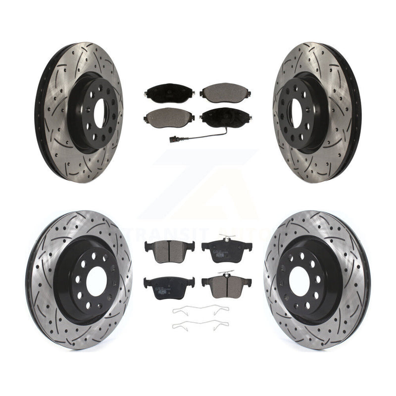 Transit Auto KDT-101927 Disc Brake Kit for 2019-2020 Audi A3 Quattro, Volkswagen Arteon - Front and Rear