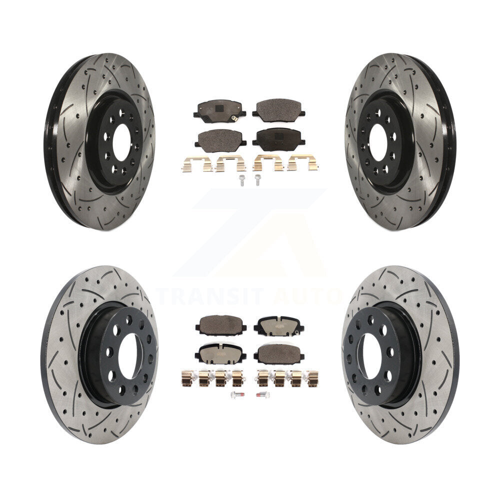 Transit Auto KDT-101928 Disc Brake Kit for 2023 Jeep Compass - Front and Rear