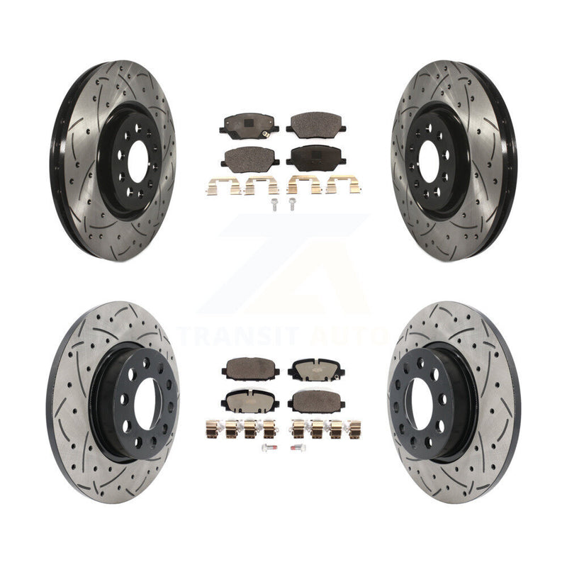 Transit Auto KDT-101928 Disc Brake Kit for 2023 Jeep Compass - Front and Rear