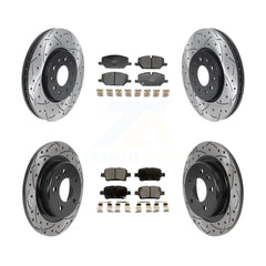 Transit Auto KDT-101935 Disc Brake Kit for 2020 Chevrolet Equinox - Front and Rear