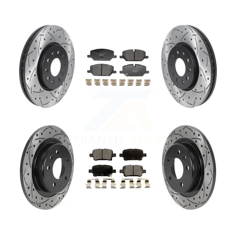 Transit Auto KDT-101935 Disc Brake Kit for 2020 Chevrolet Equinox - Front and Rear