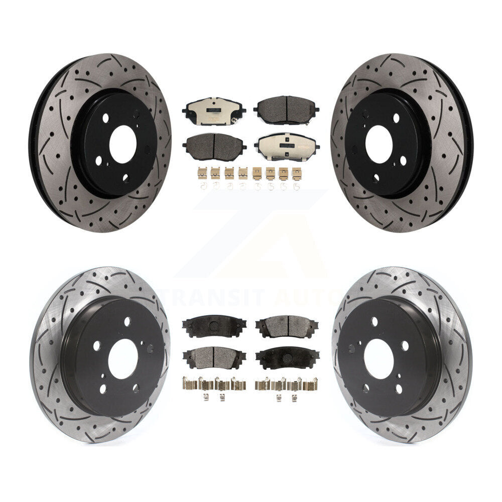 Transit Auto KDT-101936 Disc Brake Kit for 2018 Toyota C-HR - Front and Rear