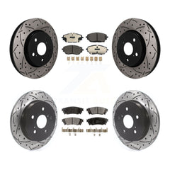 Transit Auto KDT-101936 Disc Brake Kit for 2018 Toyota C-HR - Front and Rear