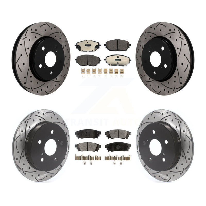 Transit Auto KDT-101936 Disc Brake Kit for 2018 Toyota C-HR - Front and Rear