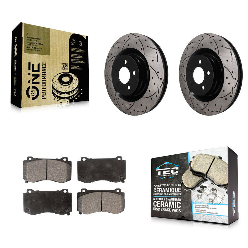 Transit Auto KDT-101945 Disc Brake Kit for 2005-2023 Dodge Challenger, Dodge Charger and More - Front