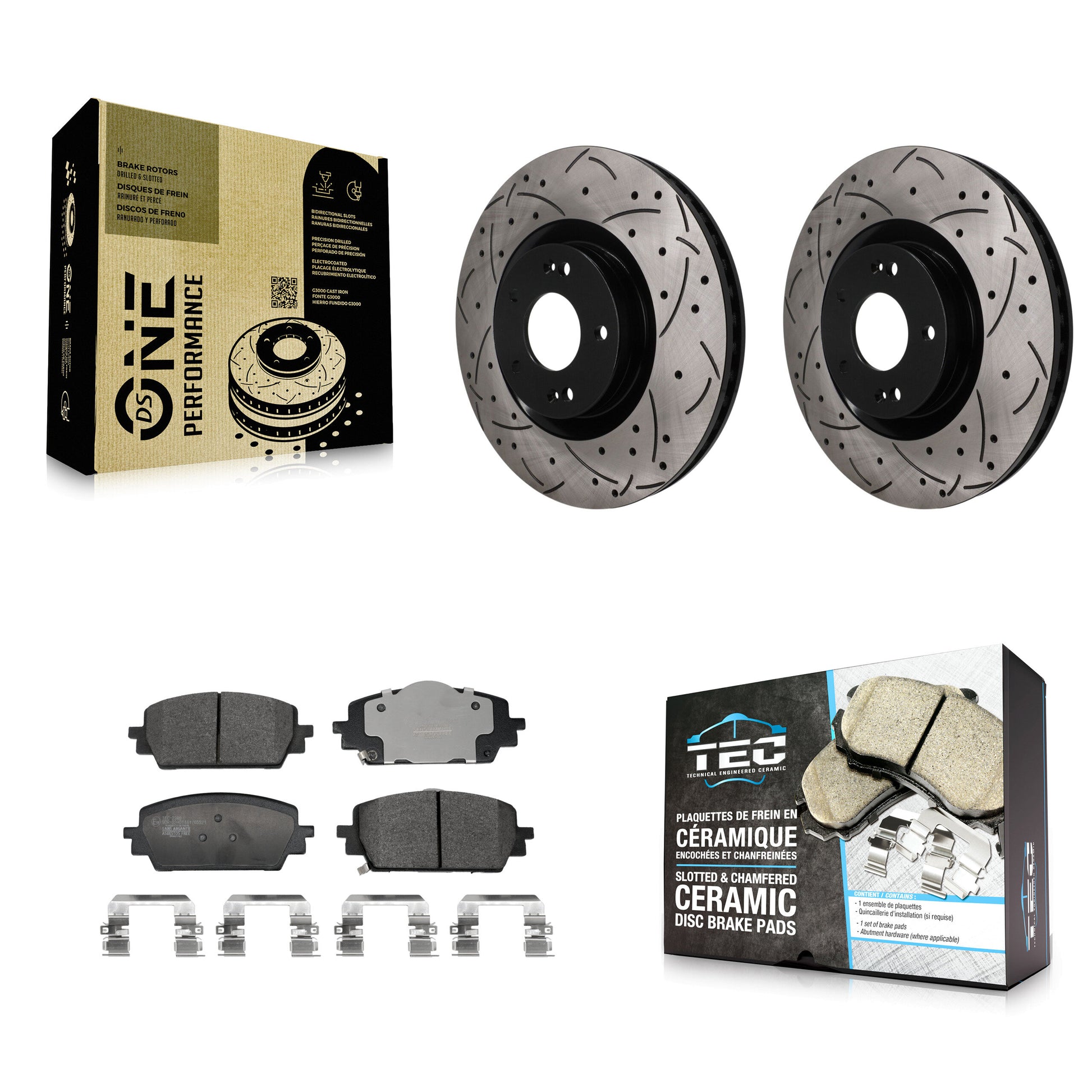Transit Auto KDT-101949 Disc Brake Kit for 2021-2025 Hyundai Santa Cruz, Hyundai Santa Fe, Kia Sorento - Front