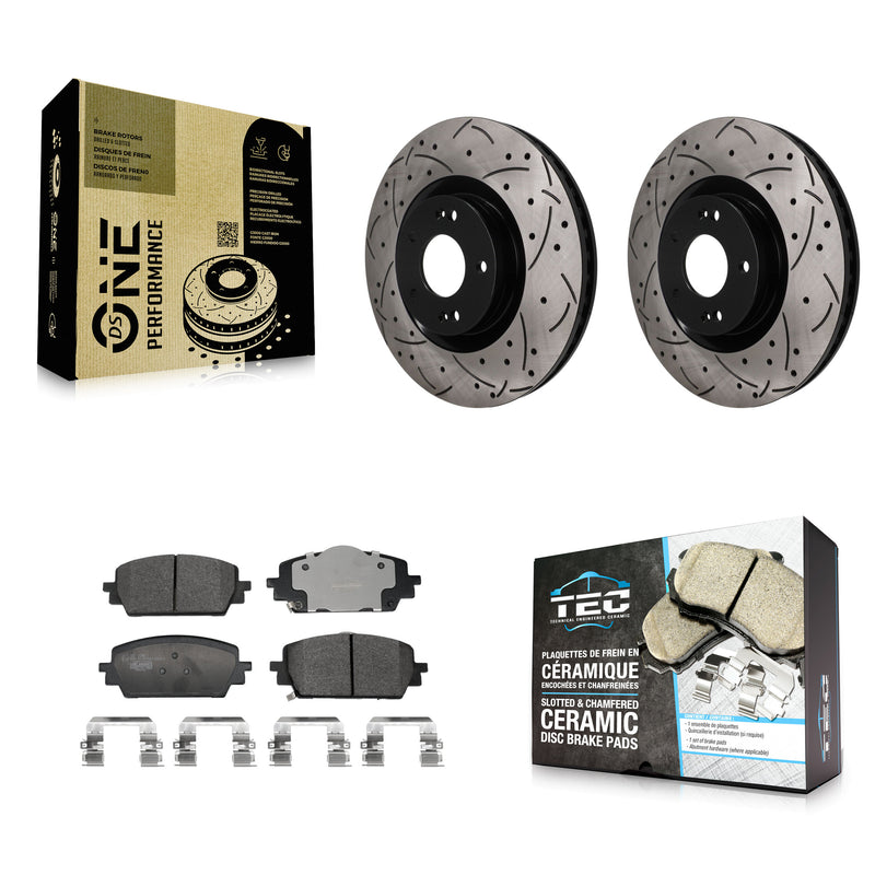 Transit Auto KDT-101949 Disc Brake Kit for 2021-2025 Hyundai Santa Cruz, Hyundai Santa Fe, Kia Sorento - Front