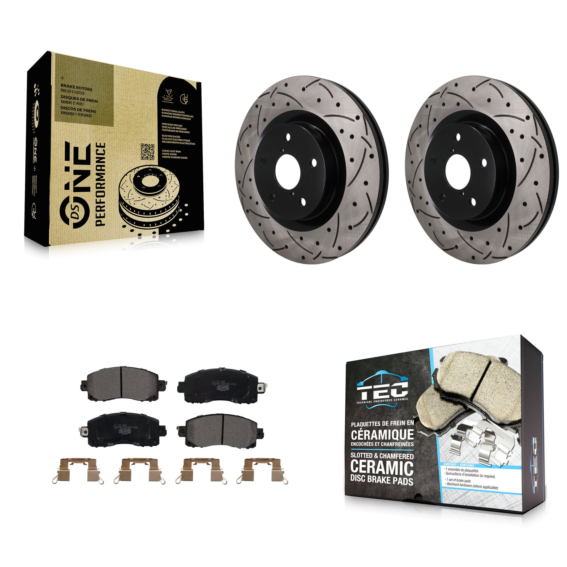 Transit Auto KDT-101952 Disc Brake Kit for 2019-2024 Subaru Crosstrek, Subaru WRX and More - Front