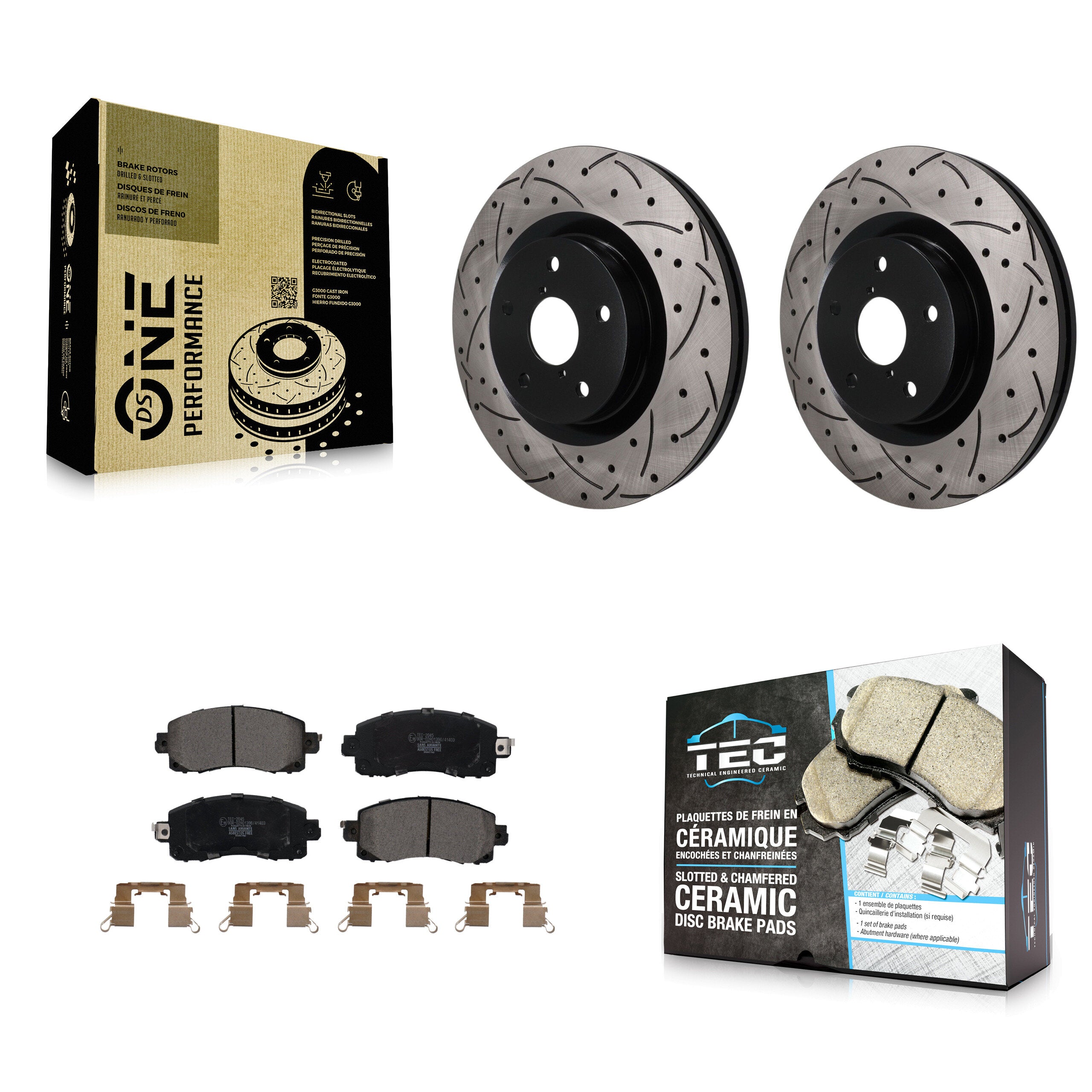 Transit Auto KDT-101952 Disc Brake Kit for 2019-2024 Subaru Crosstrek, Subaru WRX and More - Front
