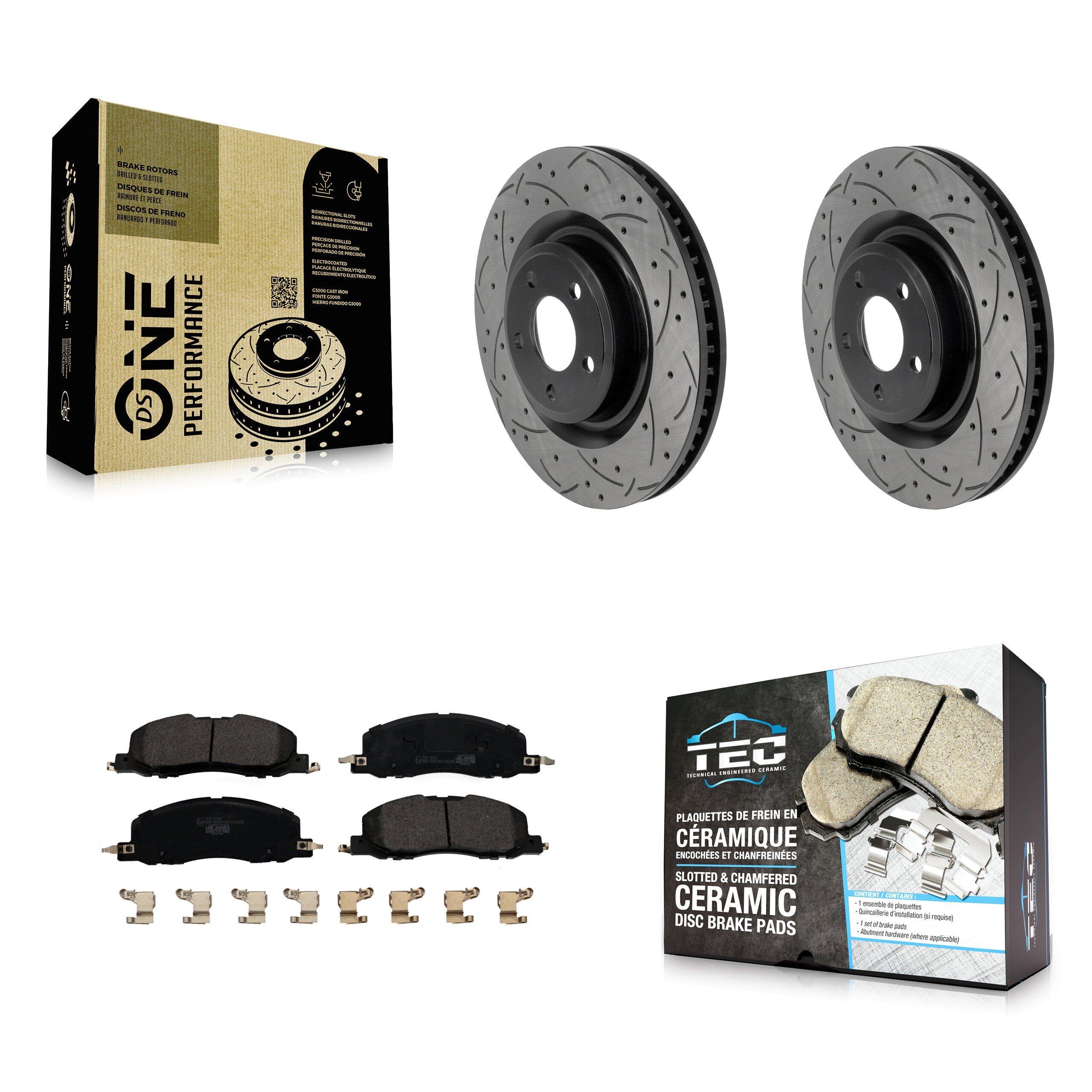 Transit Auto KDT-101954 Disc Brake Kit for 2020-2023 Lincoln Aviator, Ford Explorer - Front