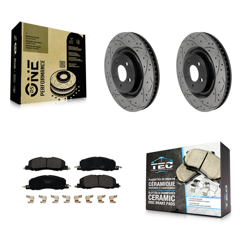 Transit Auto KDT-101954 Disc Brake Kit for 2020-2023 Lincoln Aviator, Ford Explorer - Front