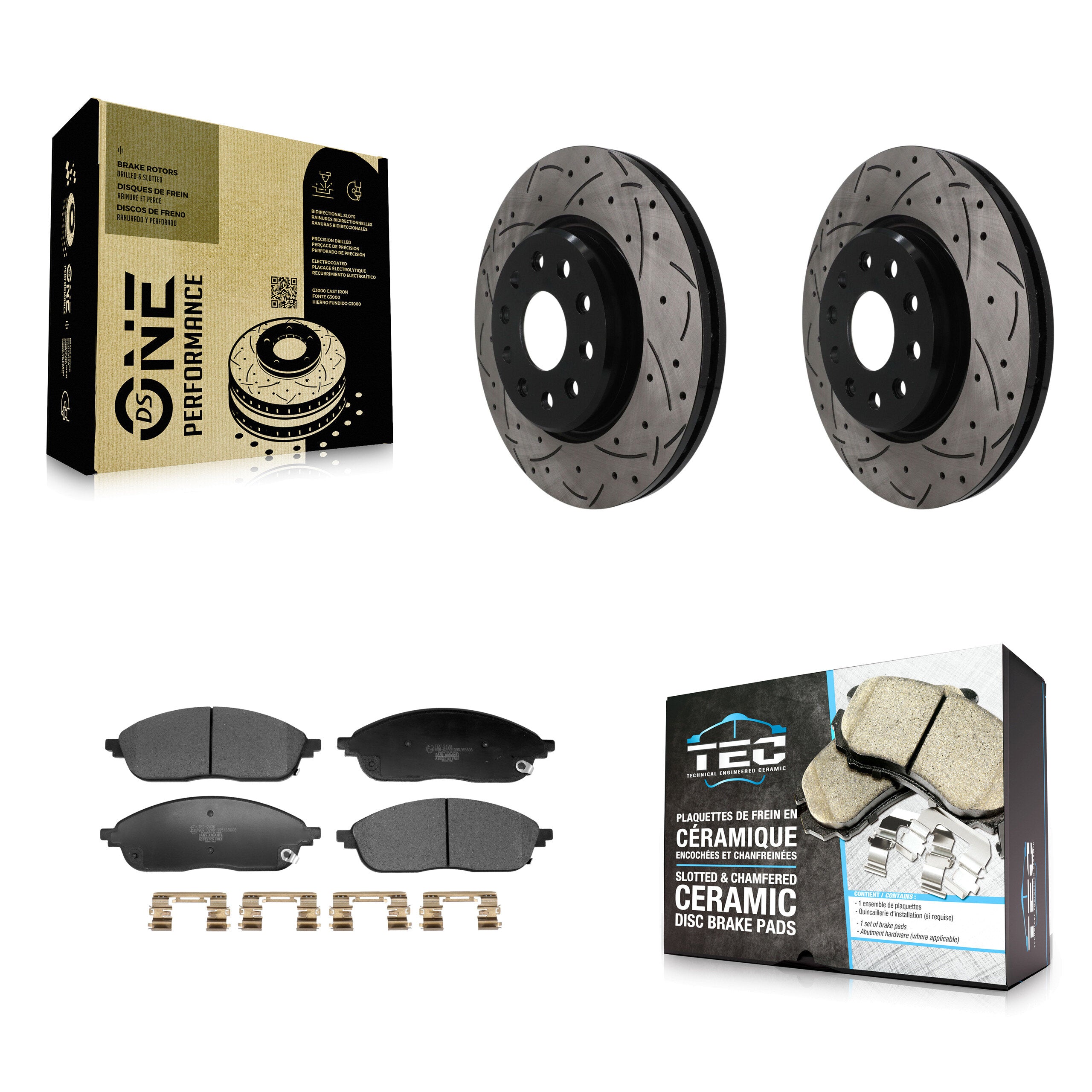 Transit Auto KDT-101957 Disc Brake Kit for 2021 Jeep Grand Cherokee L - Front