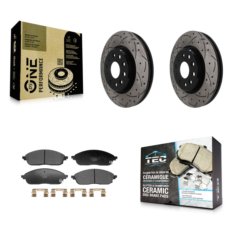 Transit Auto KDT-101957 Disc Brake Kit for 2021 Jeep Grand Cherokee L - Front
