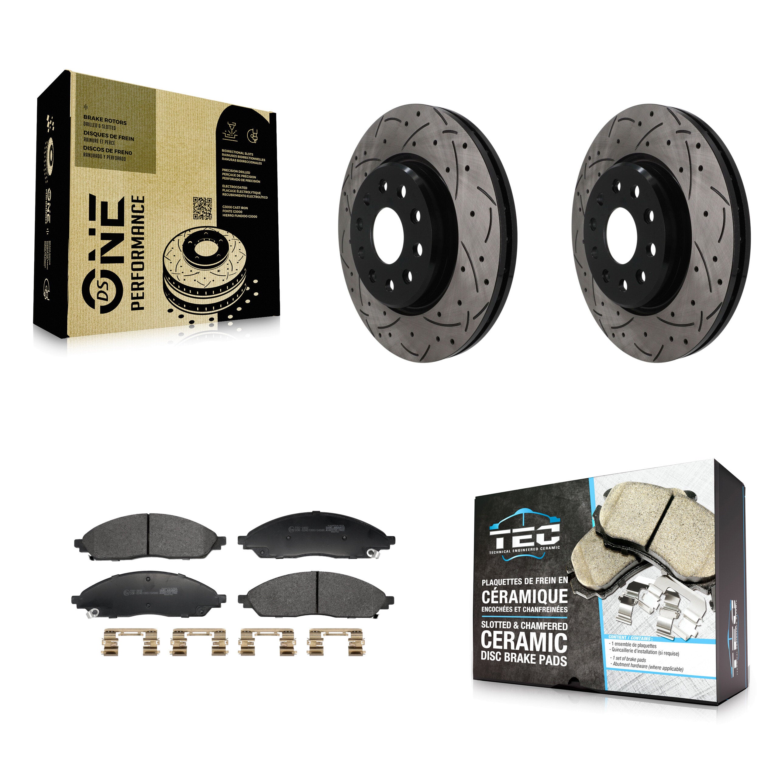 Transit Auto KDT-101958 Disc Brake Kit for 2022-2023 Jeep Grand Cherokee, Jeep Grand Cherokee L - Front