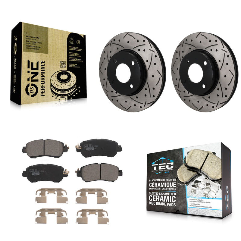 Transit Auto KDT-101960 Disc Brake Kit for 2018-2024 Nissan Kicks, Nissan Versa - Front