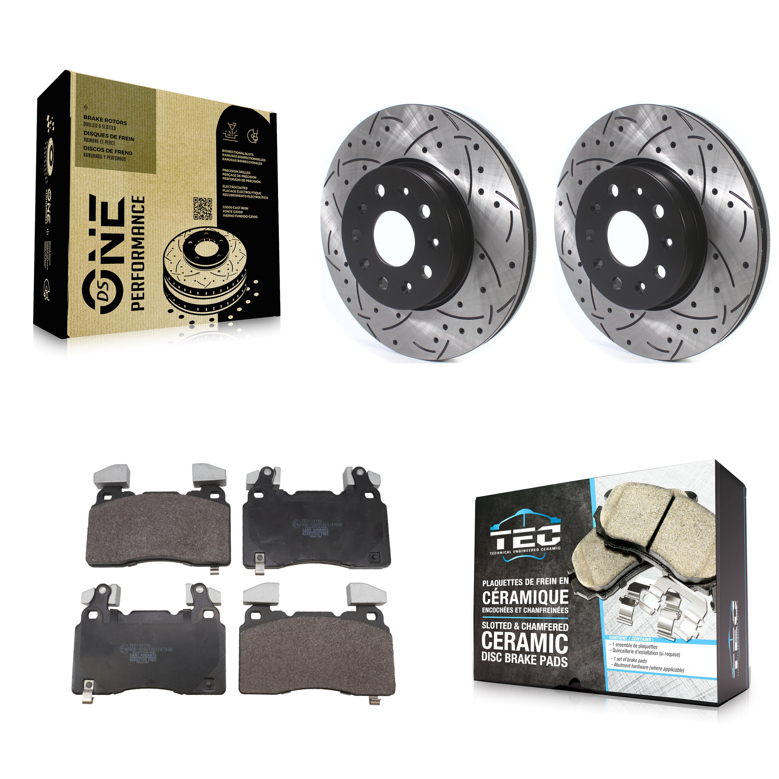 Transit Auto KDT-101961 Disc Brake Kit for 2016-2019 Cadillac CTS, Chevrolet Camaro - Front