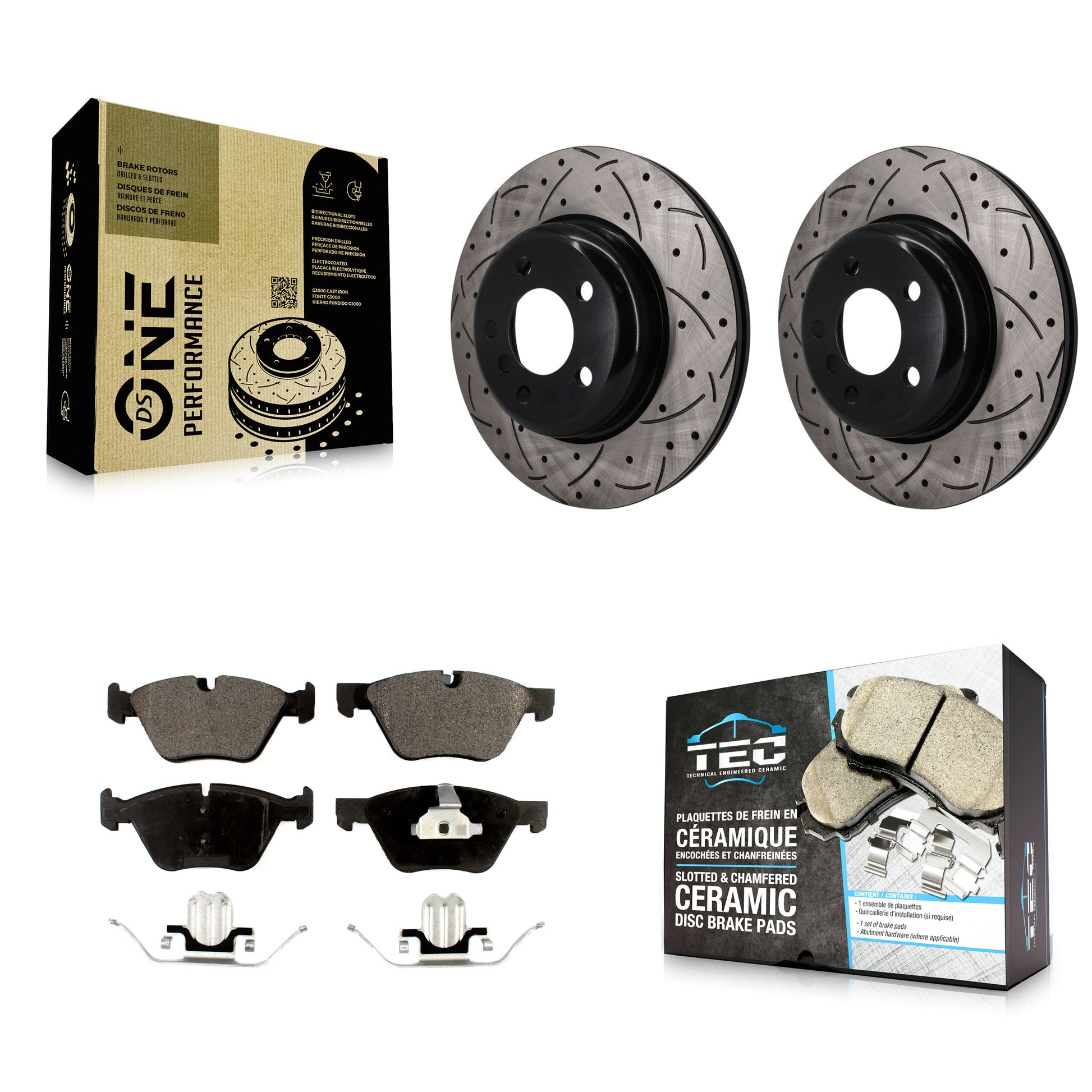Transit Auto KDT-101962 Disc Brake Kit for 2011-2016 BMW 528i xDrive, BMW 528i - Front