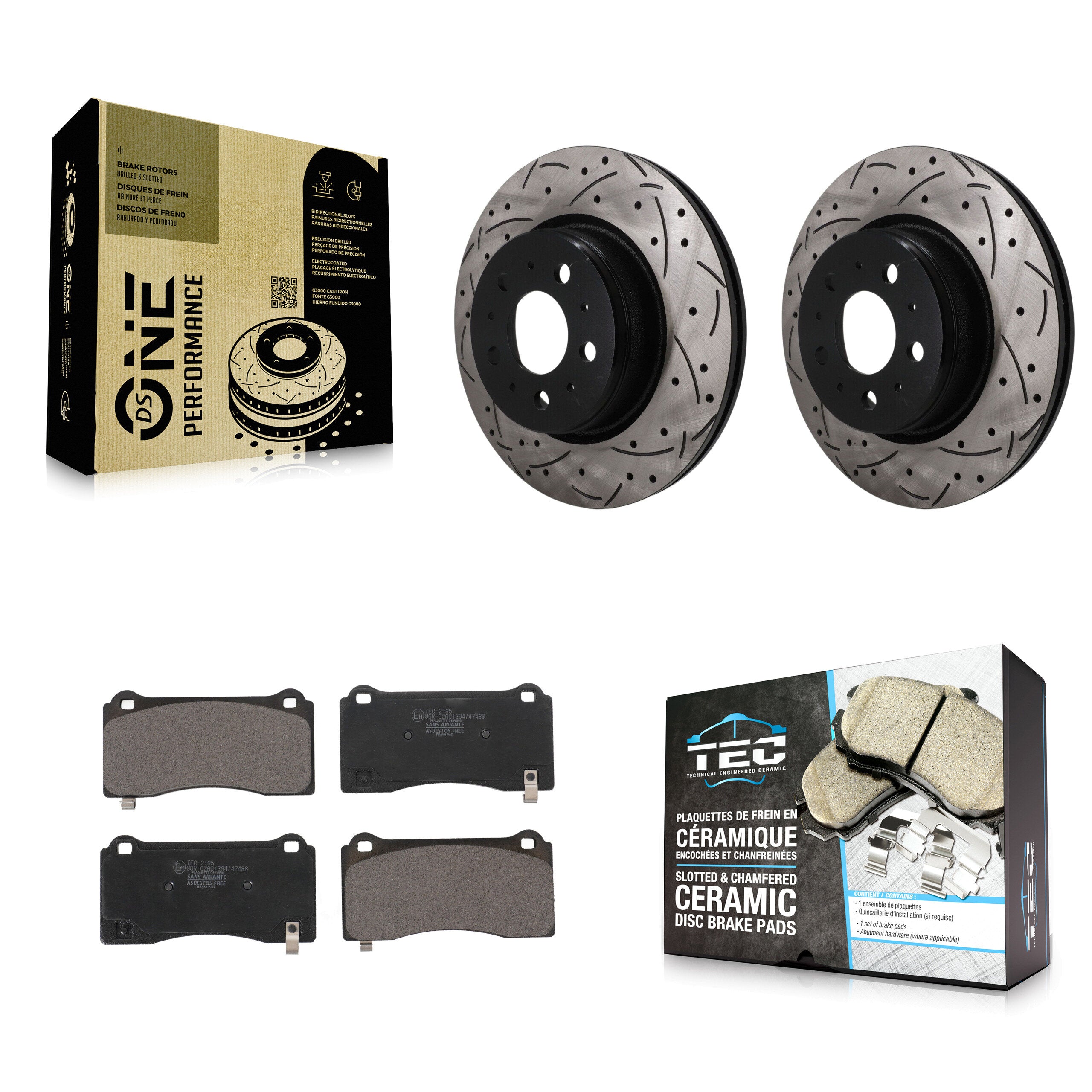 Transit Auto KDT-101963 Disc Brake Kit for 2017-2022 Tesla 3 - Front