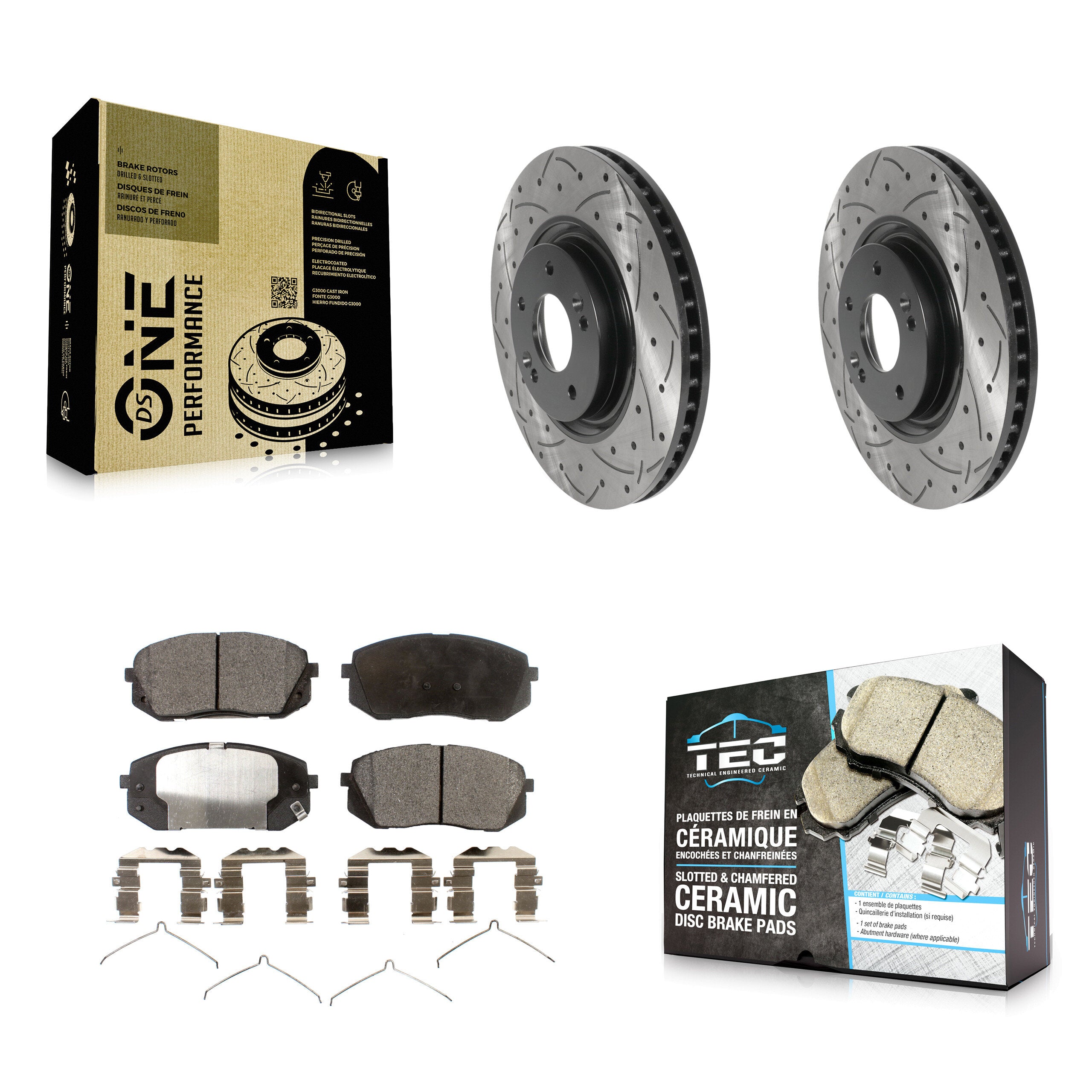 Transit Auto KDT-101964 Disc Brake Kit for 2020 Kia Optima - Front