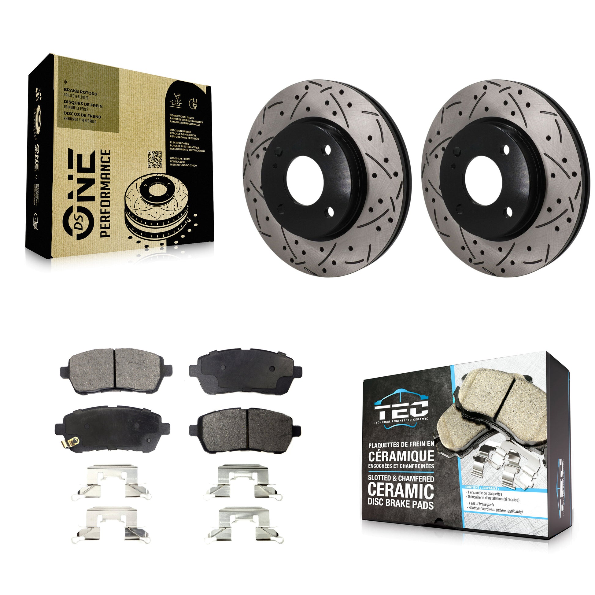 Transit Auto KDT-101965 Disc Brake Kit for 2011-2019 Ford Fiesta - Front