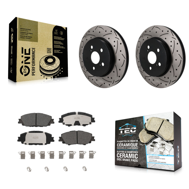 Transit Auto KDT-101969 Disc Brake Kit for 2019-2024 Toyota Corolla, Toyota Prius Prime - Front