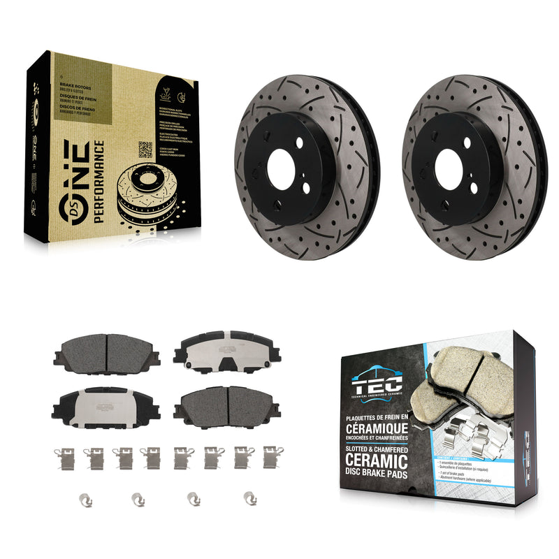 Transit Auto KDT-101971 Disc Brake Kit for 2023 Toyota Corolla - Front