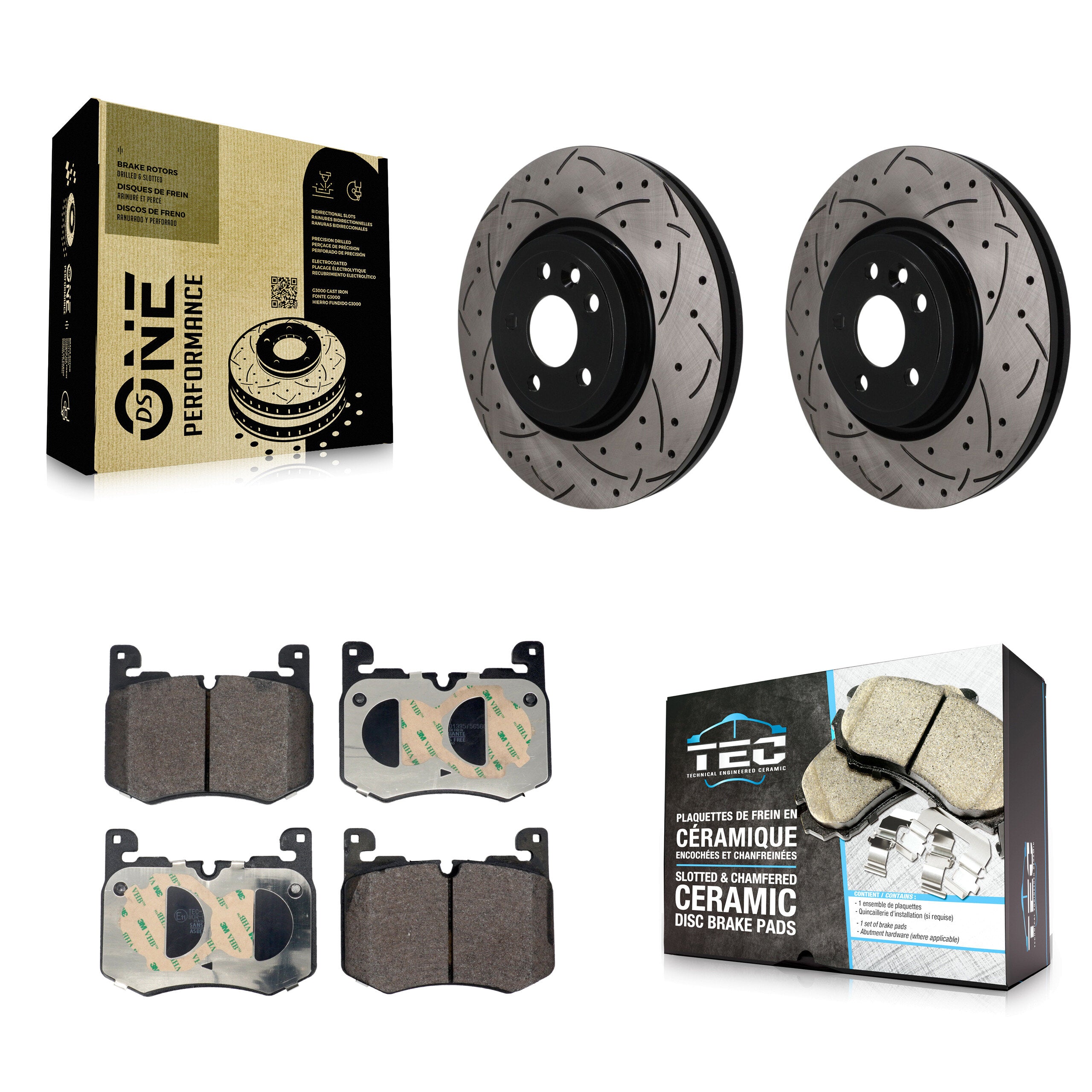 Transit Auto KDT-101977 Disc Brake Kit for 2017-2019 Jaguar F-Pace - Front