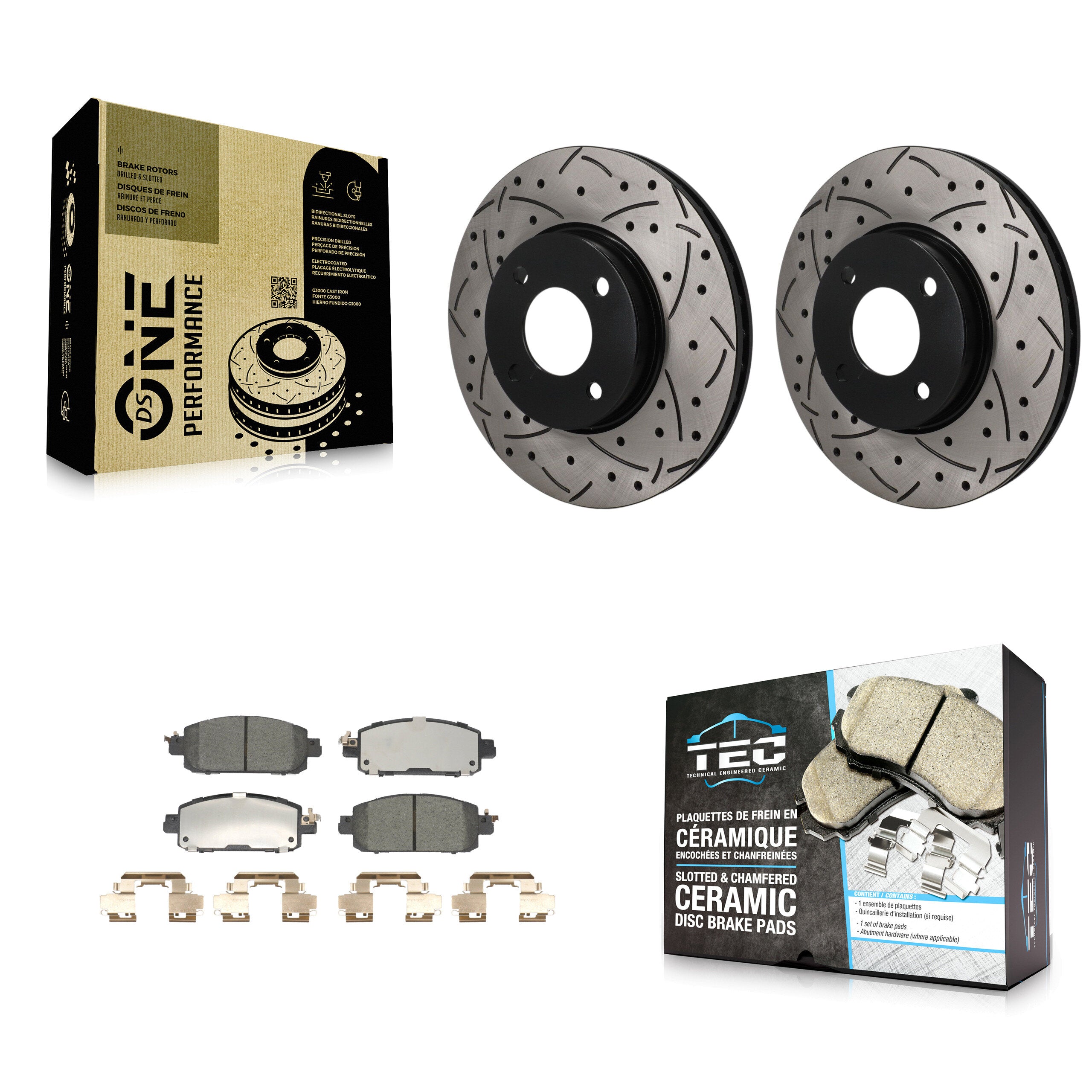 Transit Auto KDT-101979 Disc Brake Kit for 2024 Nissan Sentra - Front