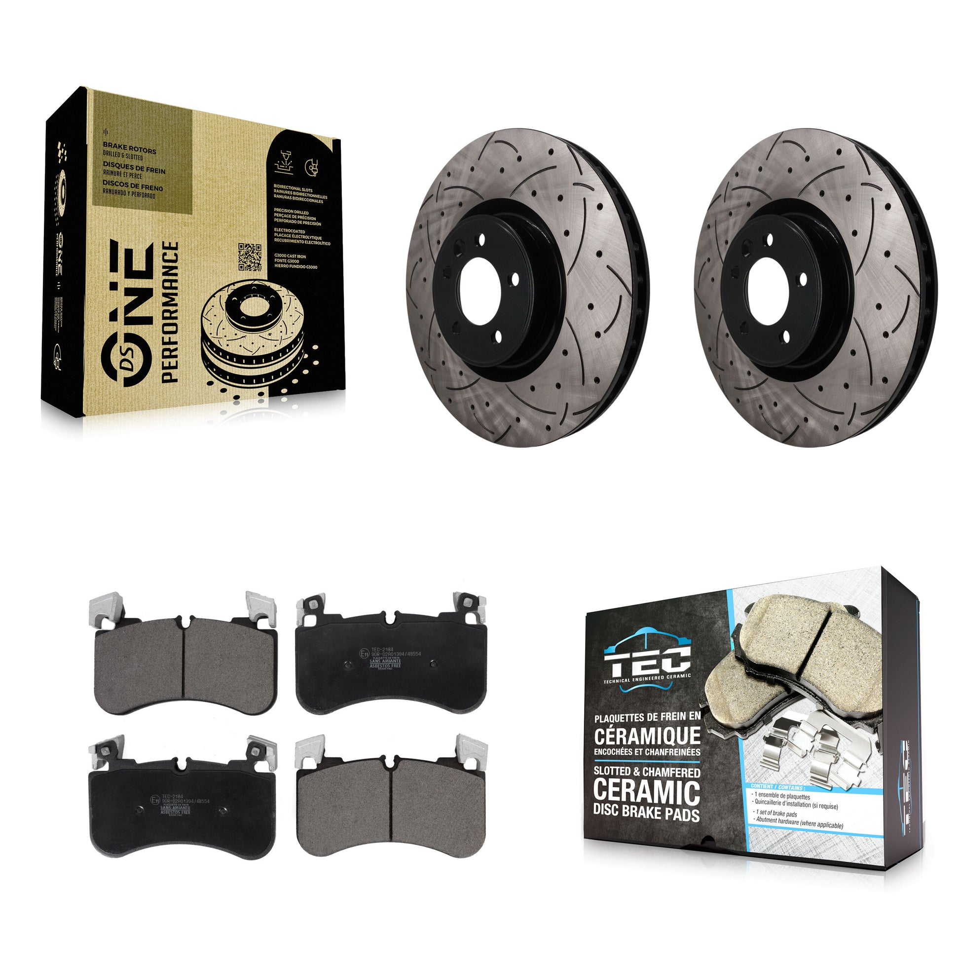 Transit Auto KDT-101981 Disc Brake Kit for 2018-2021 Land Rover Range Rover, Land Rover Range Rover Sport - Front