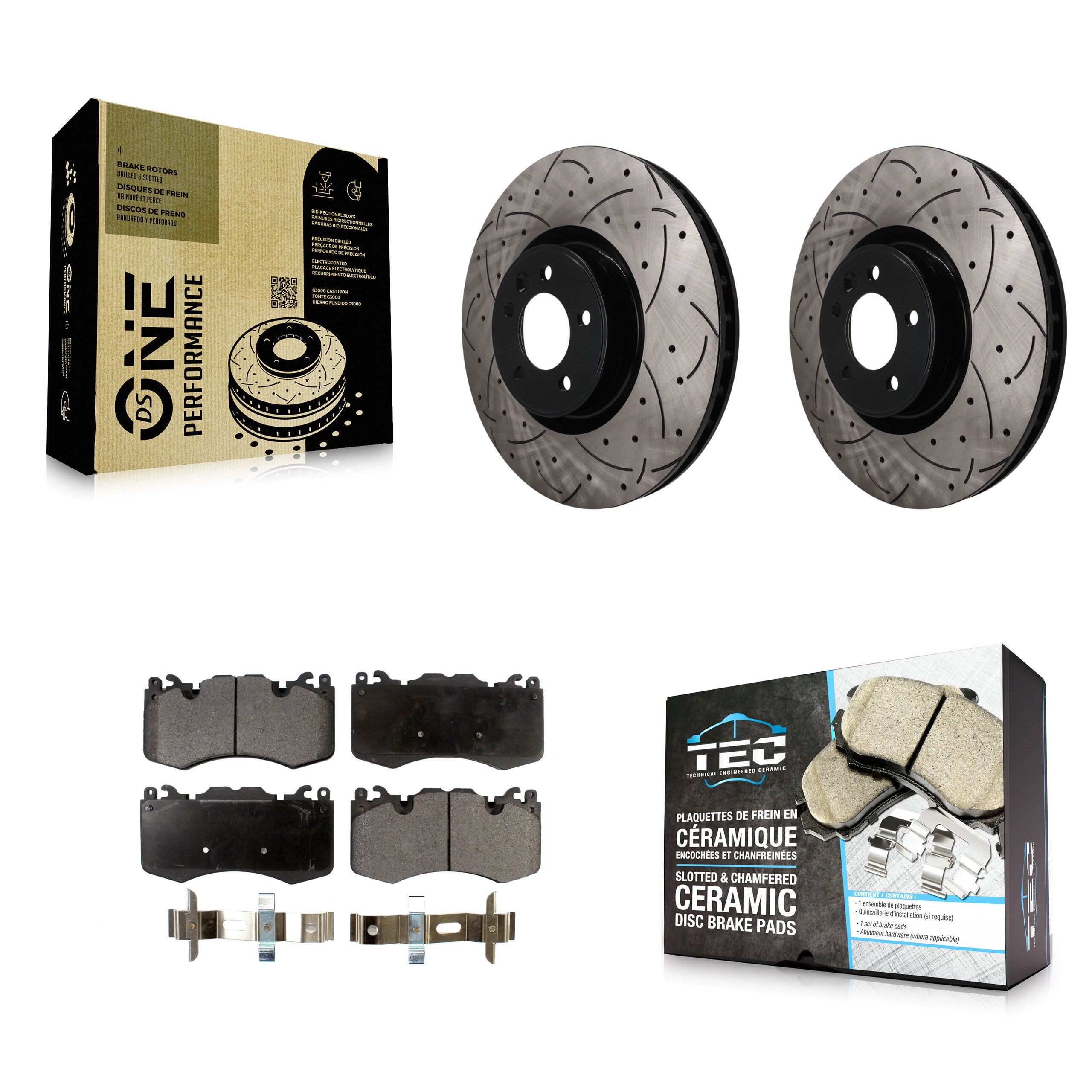 Transit Auto KDT-101982 Disc Brake Kit for 2010-2021 Land Rover Range Rover, Land Rover Range Rover Sport - Front