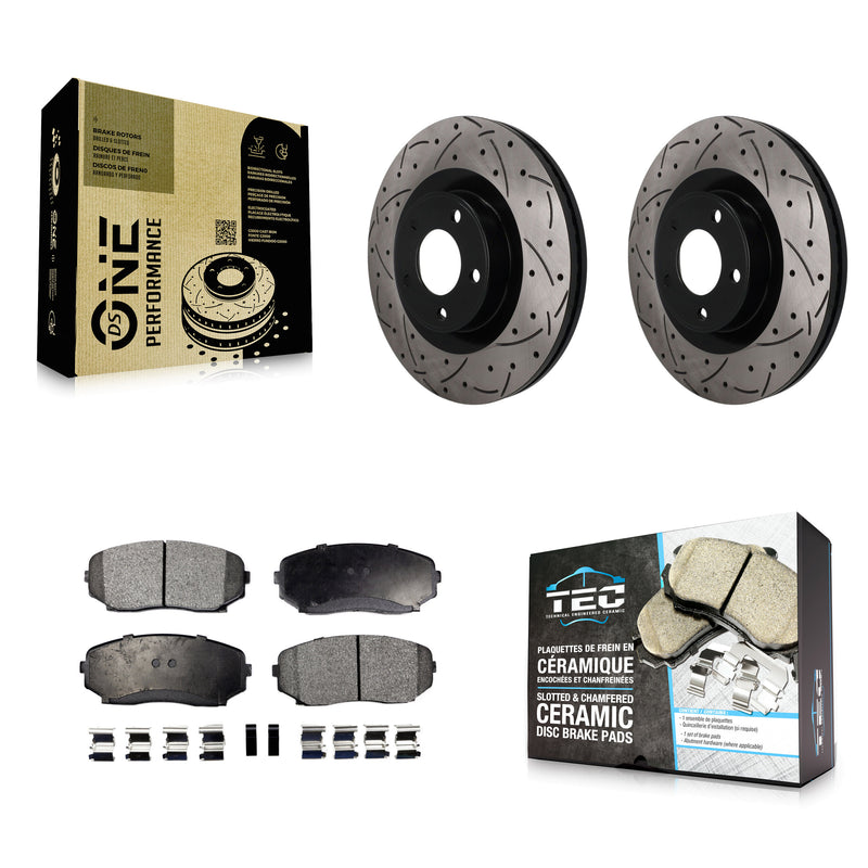 Transit Auto KDT-101987 Disc Brake Kit for 2007-2015 Ford Edge, Lincoln MKX - Front