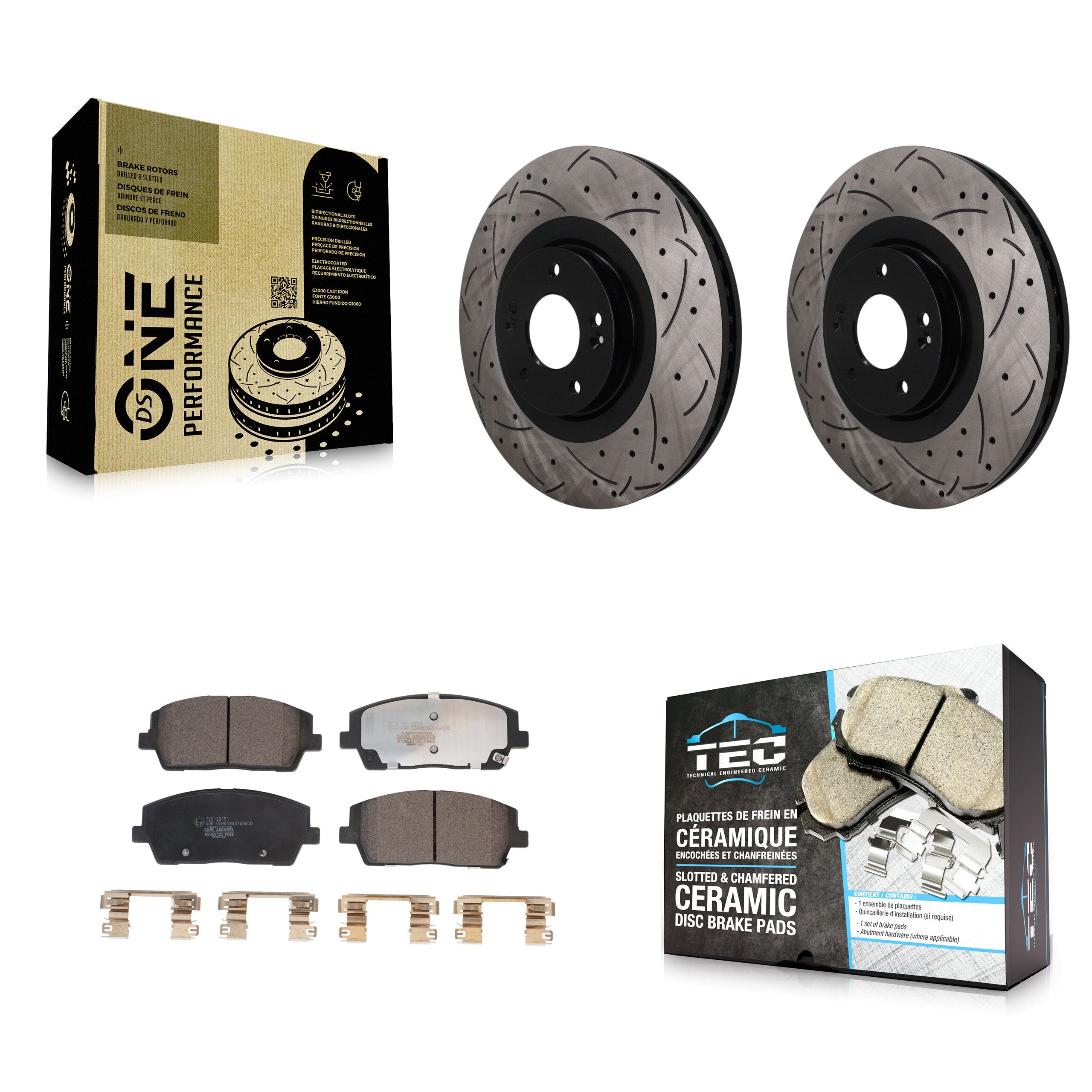 Transit Auto KDT-101988 Disc Brake Kit for 2020-2024 Hyundai Palisade, Kia Telluride - Front