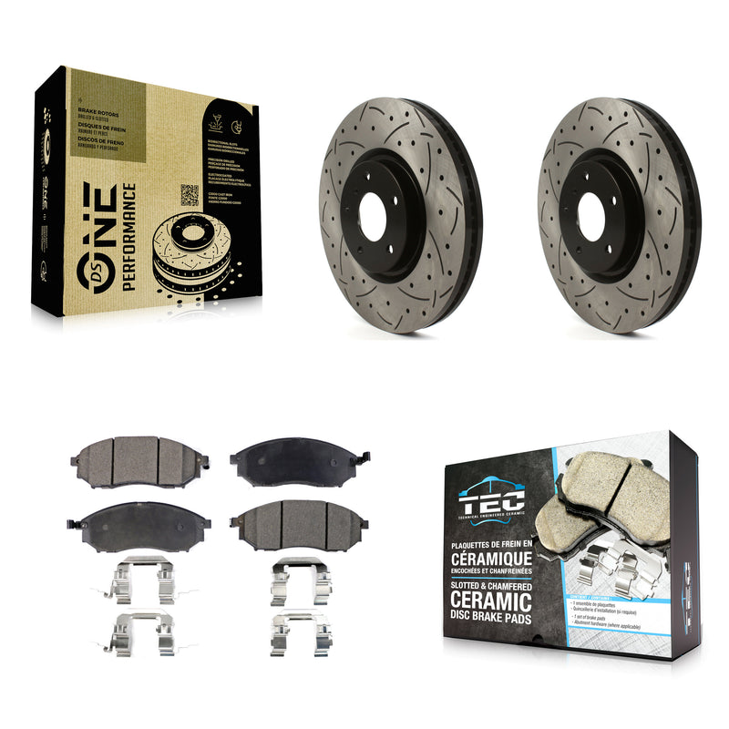 Transit Auto KDT-101991 Disc Brake Kit for 2009-2013 INFINITI G37 - Front