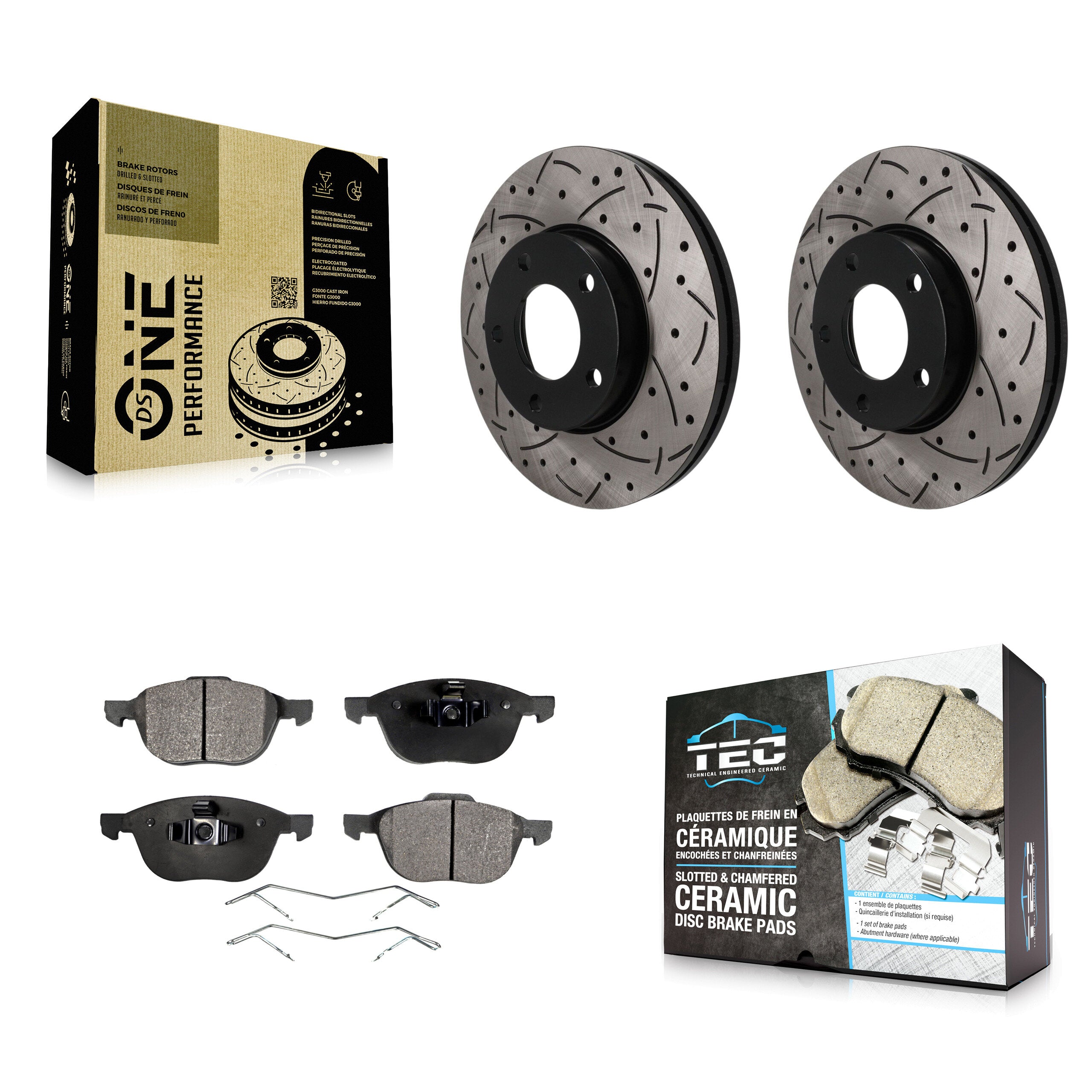 Transit Auto KDT-101992 Disc Brake Kit for 2004-2013 Mazda 3 Sport, Mazda 3 - Front