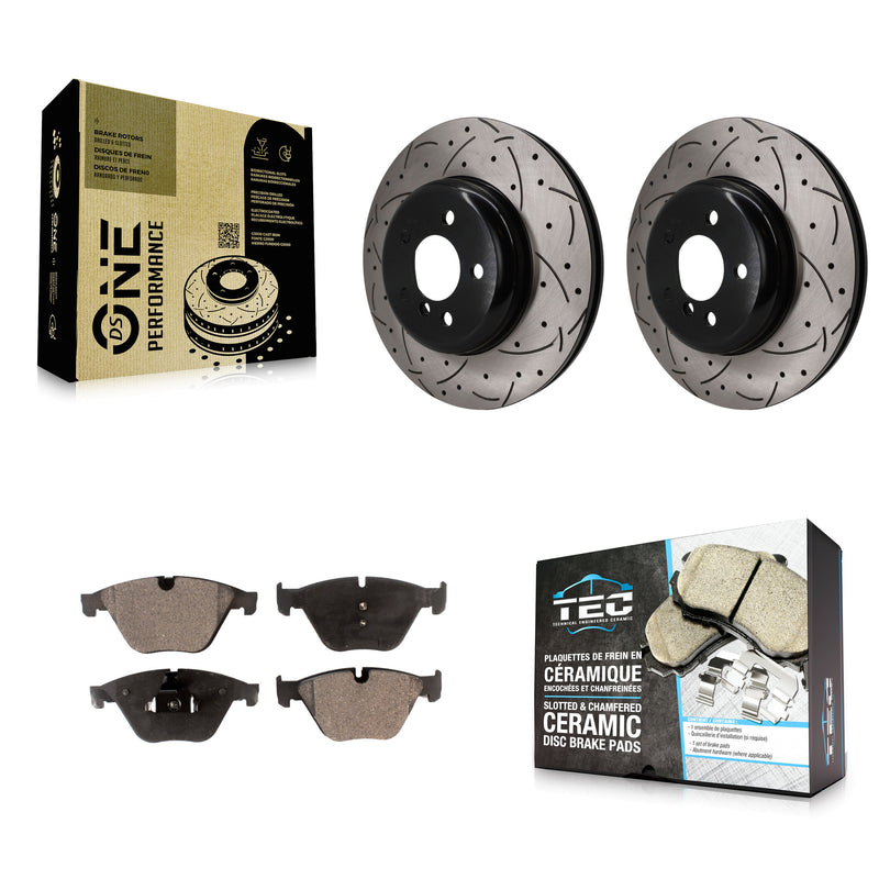 Transit Auto KDT-101994 Disc Brake Kit for 2011-2019 BMW 535d, BMW 535d xDrive and More - Front