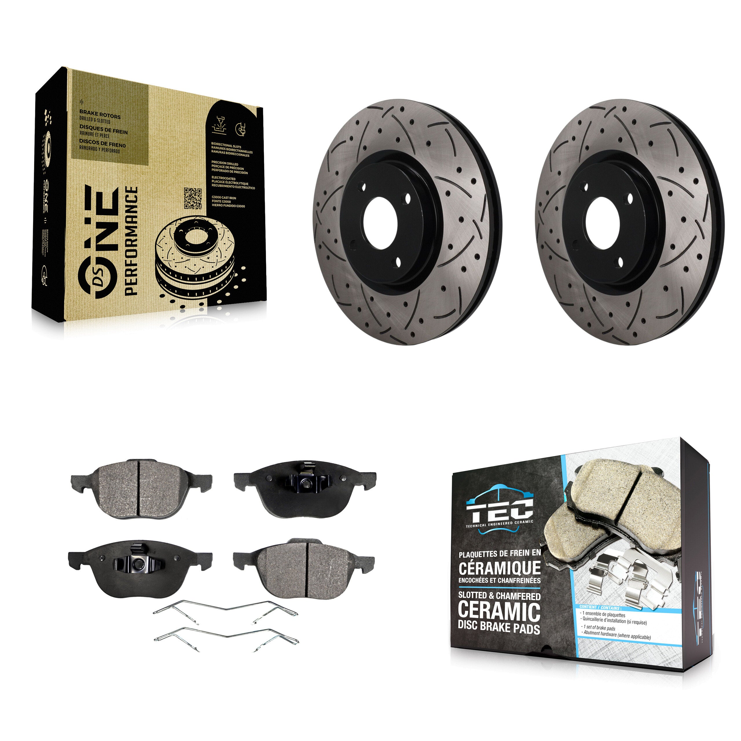 Transit Auto KDT-101995 Disc Brake Kit for 2018-2022 Ford EcoSport - Front