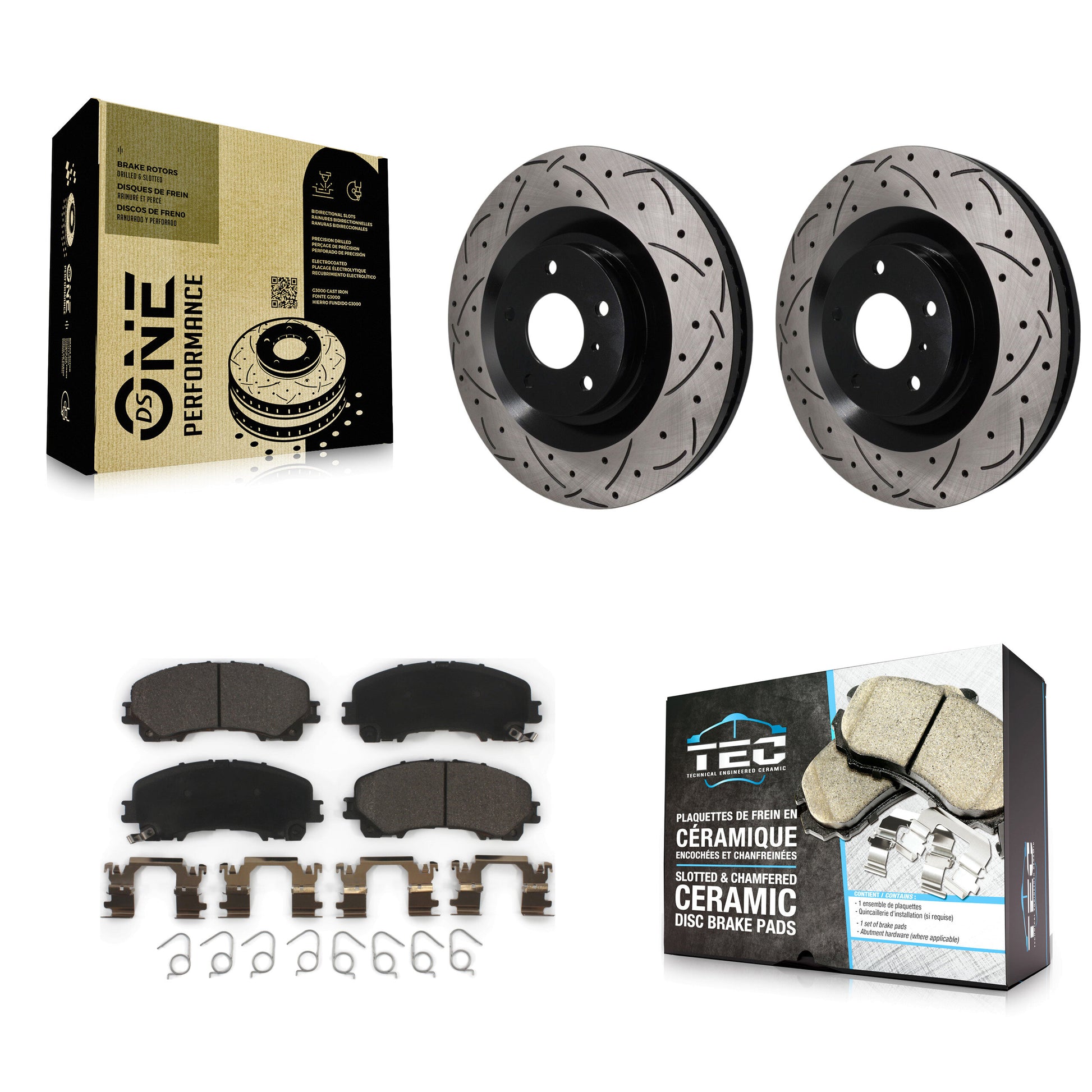 Transit Auto KDT-101996 Disc Brake Kit for 2019-2023 INFINITI QX55, INFINITI QX50 - Front