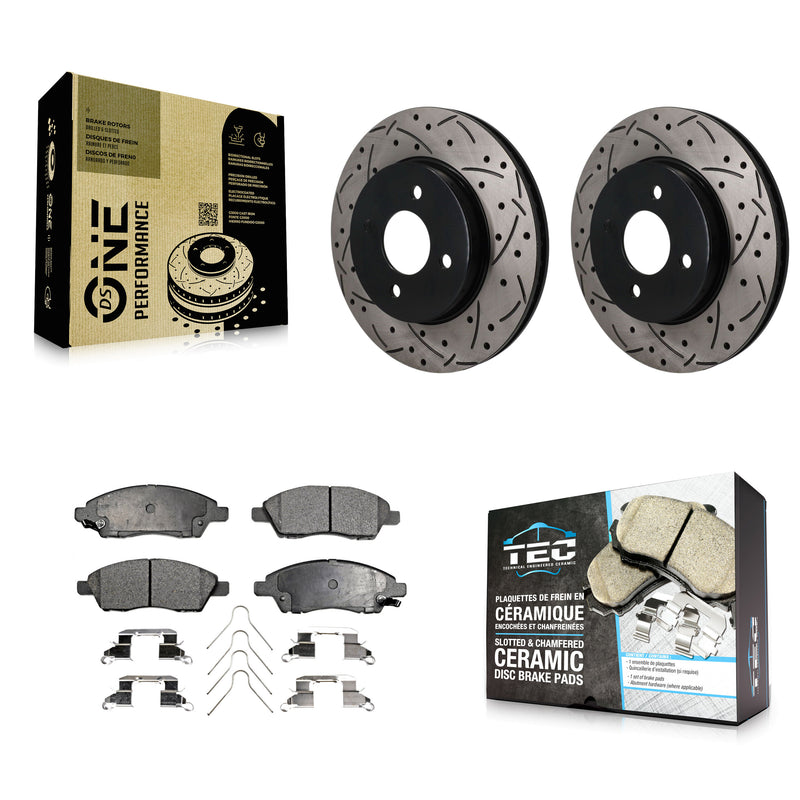 Transit Auto KDT-101997 Disc Brake Kit for 2012-2019 Nissan Micra, Nissan Versa Note, Nissan Versa - Front