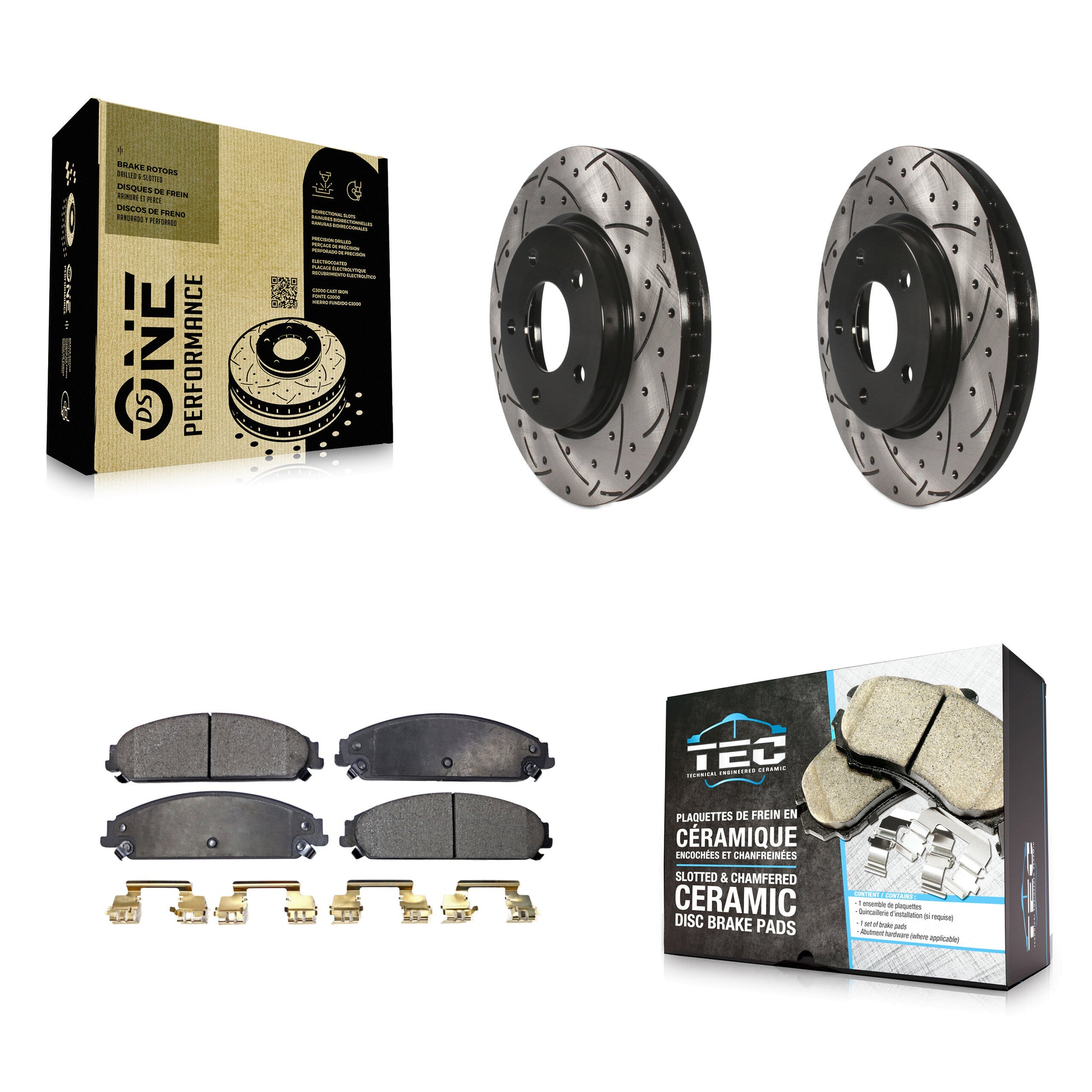 Transit Auto KDT-102000 Disc Brake Kit for 2008-2009 Dodge Caliber - Front