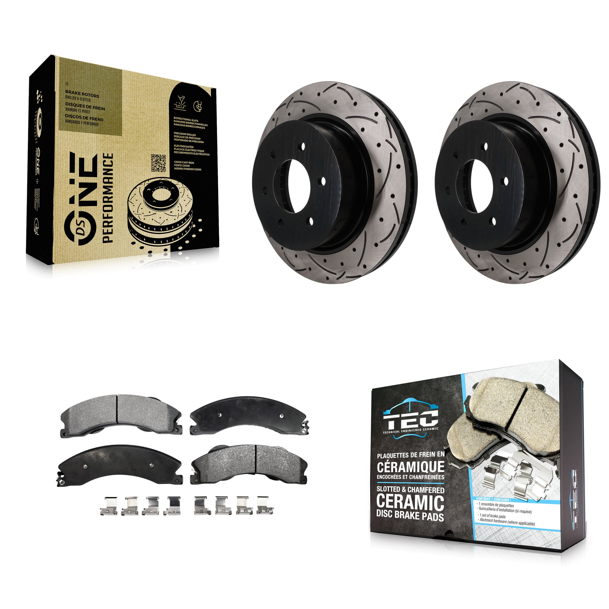 Transit Auto KDT-102001 Disc Brake Kit for 2016-2024 Nissan TITAN XD - Front
