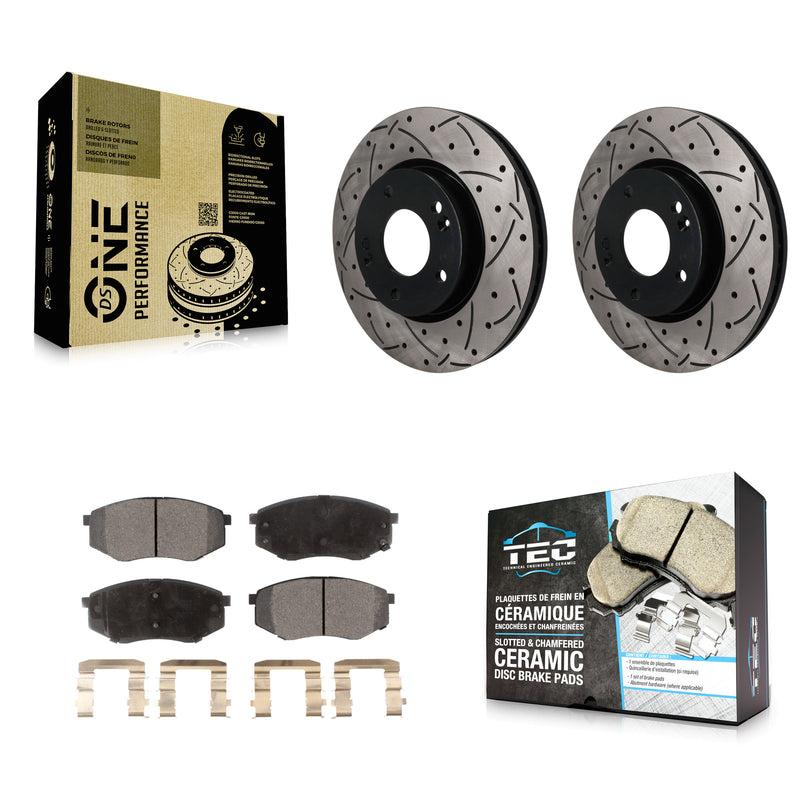 Transit Auto KDT-102002 Disc Brake Kit for 2010-2012 Kia Sportage, Hyundai Tucson - Front