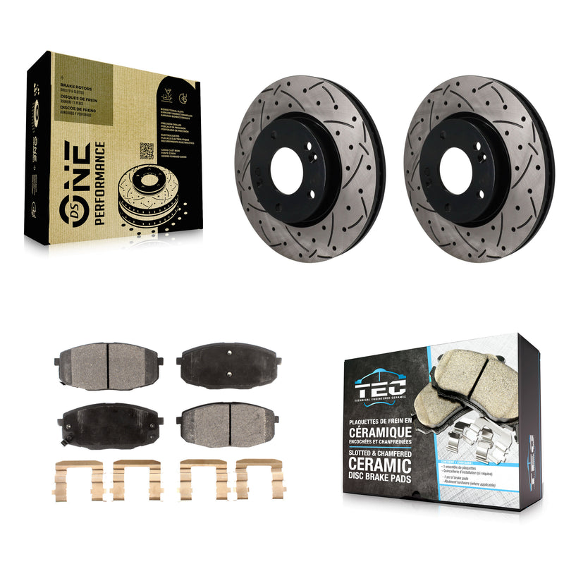 Transit Auto KDT-102005 Disc Brake Kit for 2009-2012 Hyundai Elantra - Front