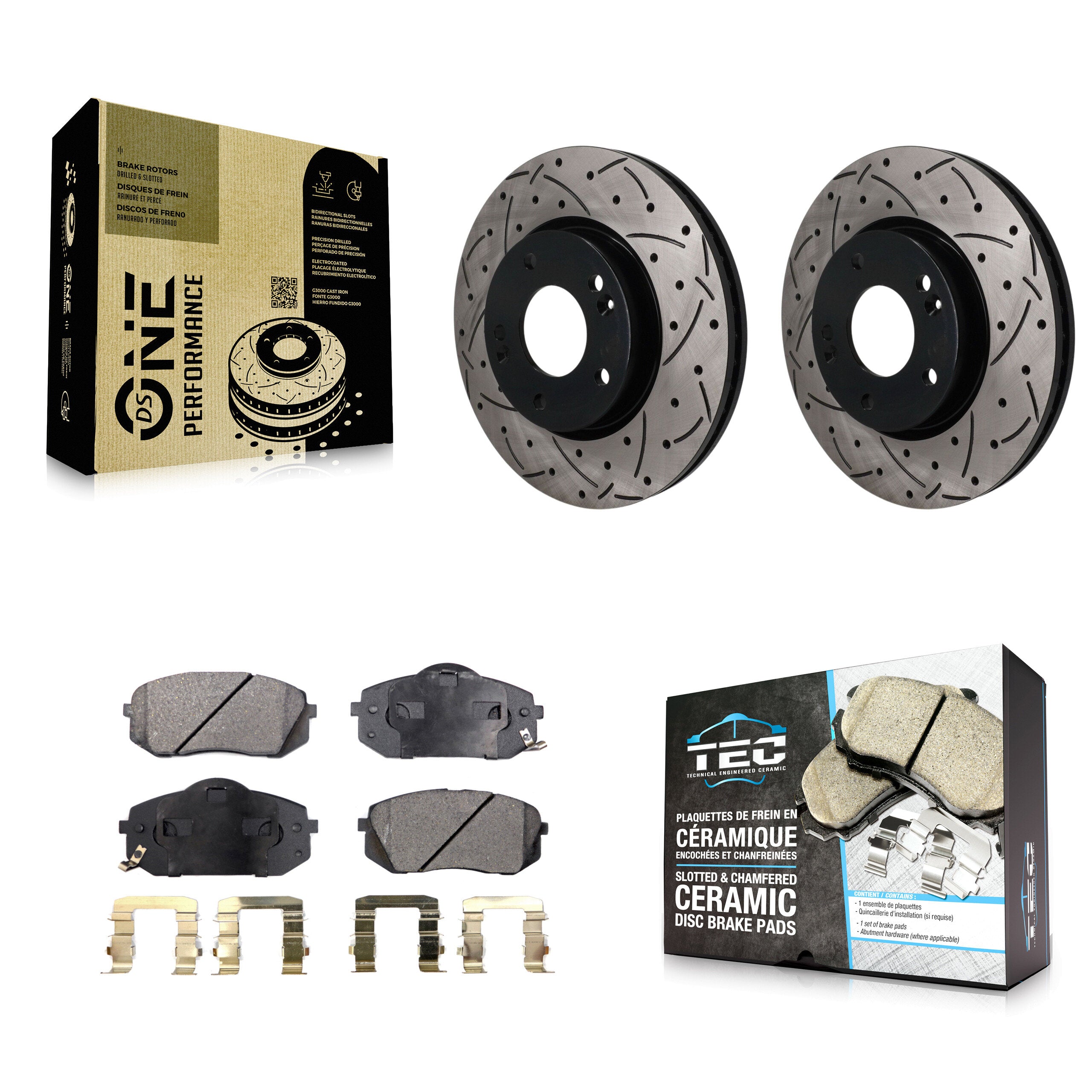 Transit Auto KDT-102006 Disc Brake Kit for 2010-2012 Kia Rondo - Front