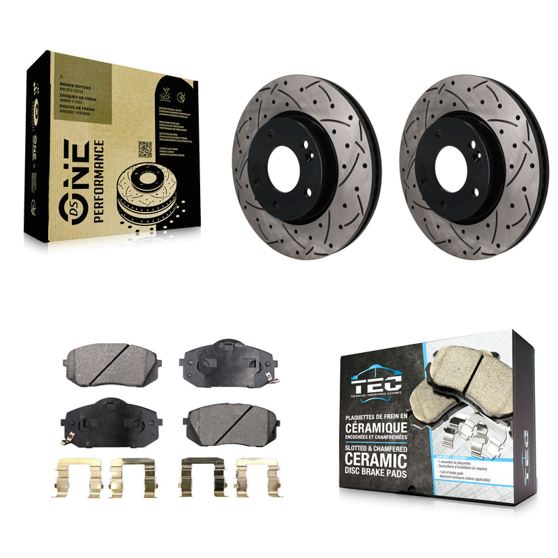 Transit Auto KDT-102006 Disc Brake Kit for 2010-2012 Kia Rondo - Front
