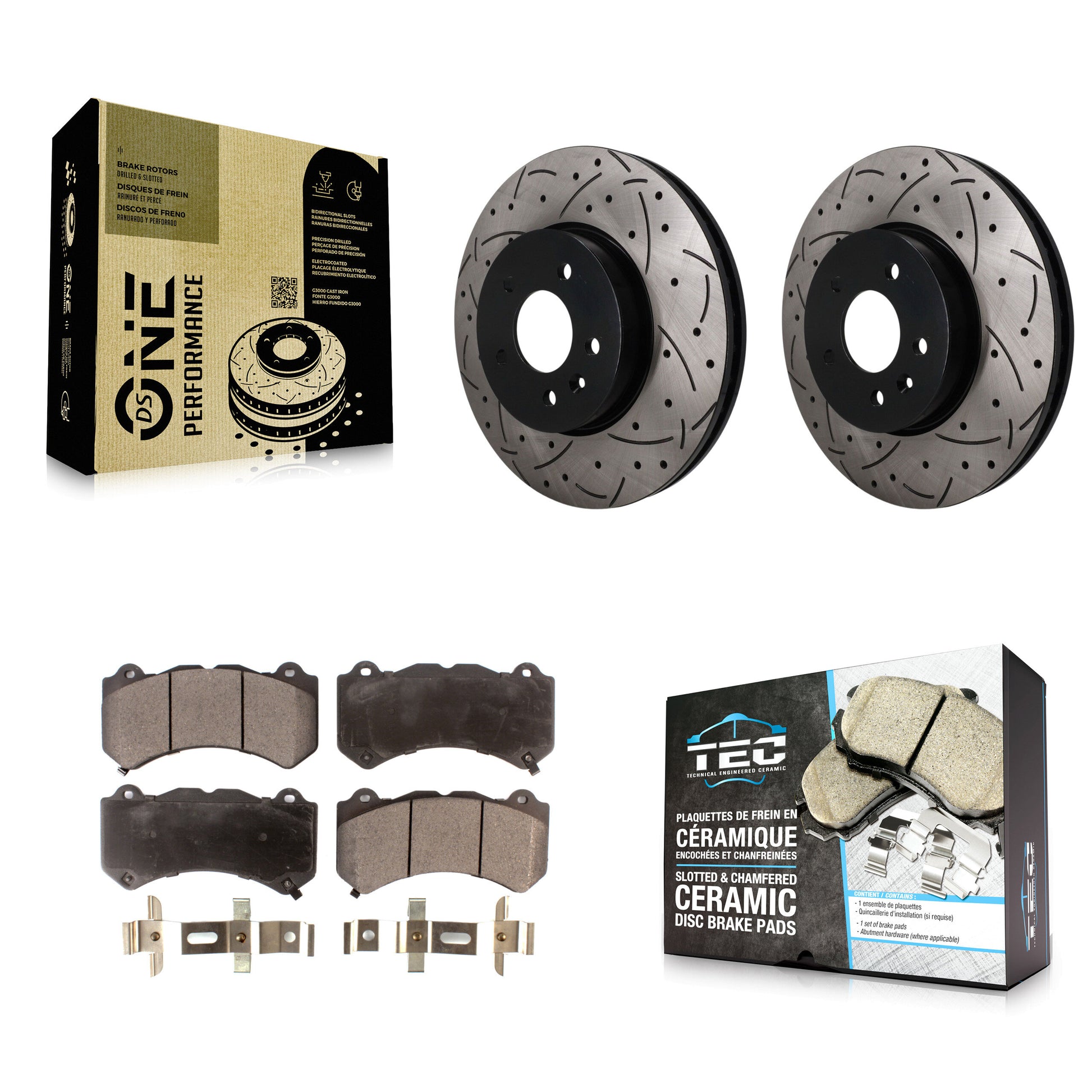 Transit Auto KDT-102008 Disc Brake Kit for 2017-2019 Cadillac ATS - Front