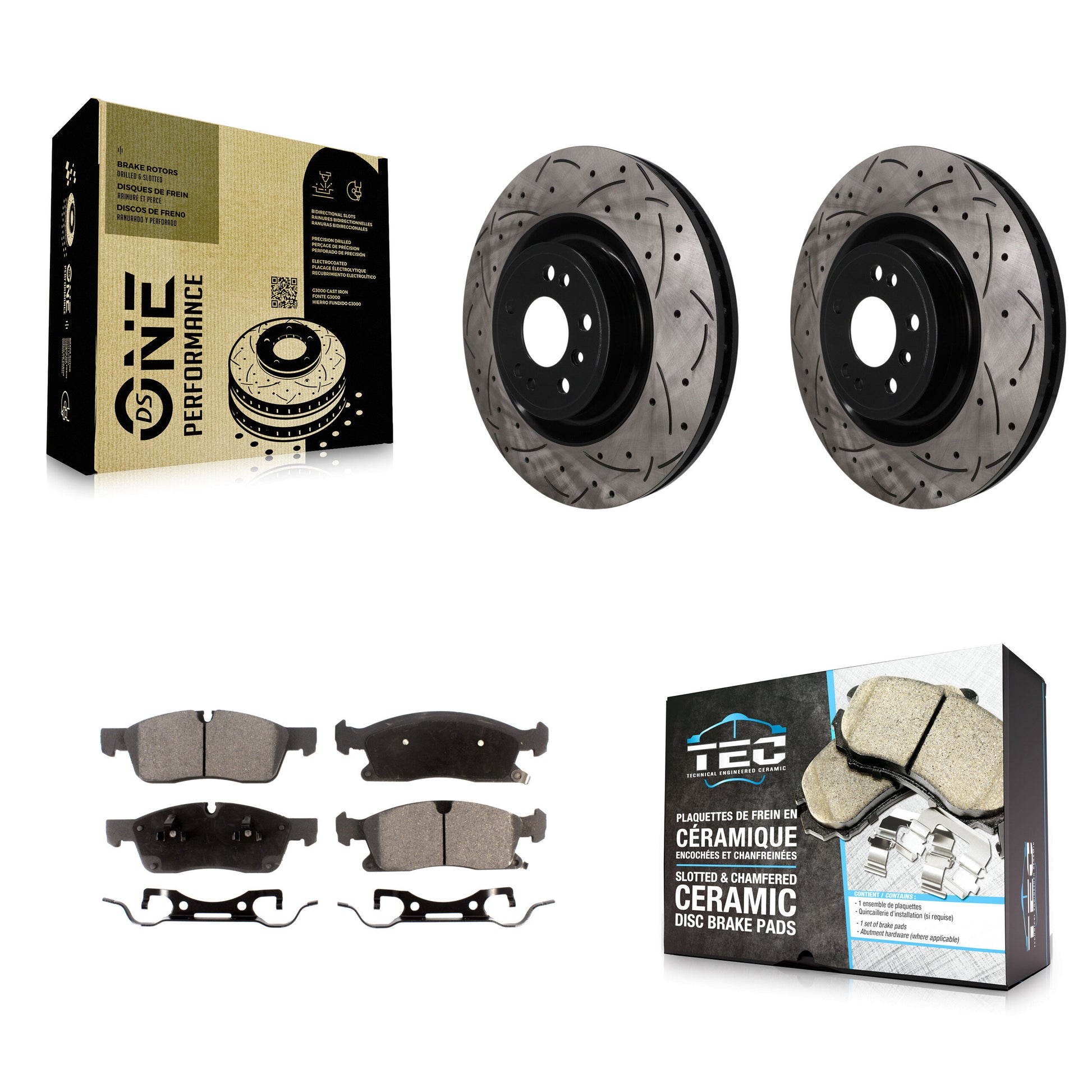 Transit Auto KDT-102012 Disc Brake Kit for 2013-2019 Mercedes-Benz GLE400, Mercedes-Benz GLS450 and More - Front