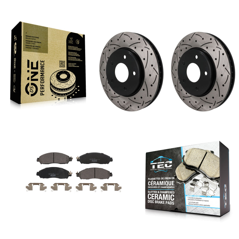 Transit Auto KDT-102017 Disc Brake Kit for 2018-2023 Nissan NV200, Nissan LEAF - Front