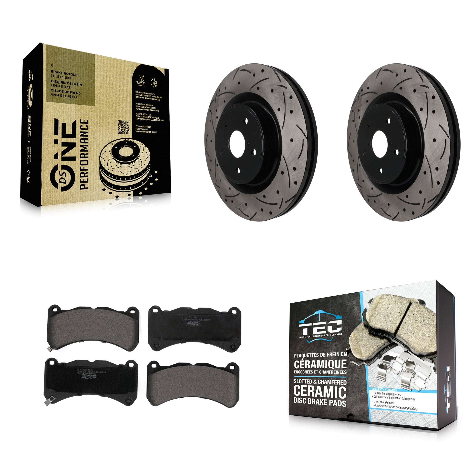 Transit Auto KDT-102018 Disc Brake Kit for 2018-2020 Subaru WRX STI - Front