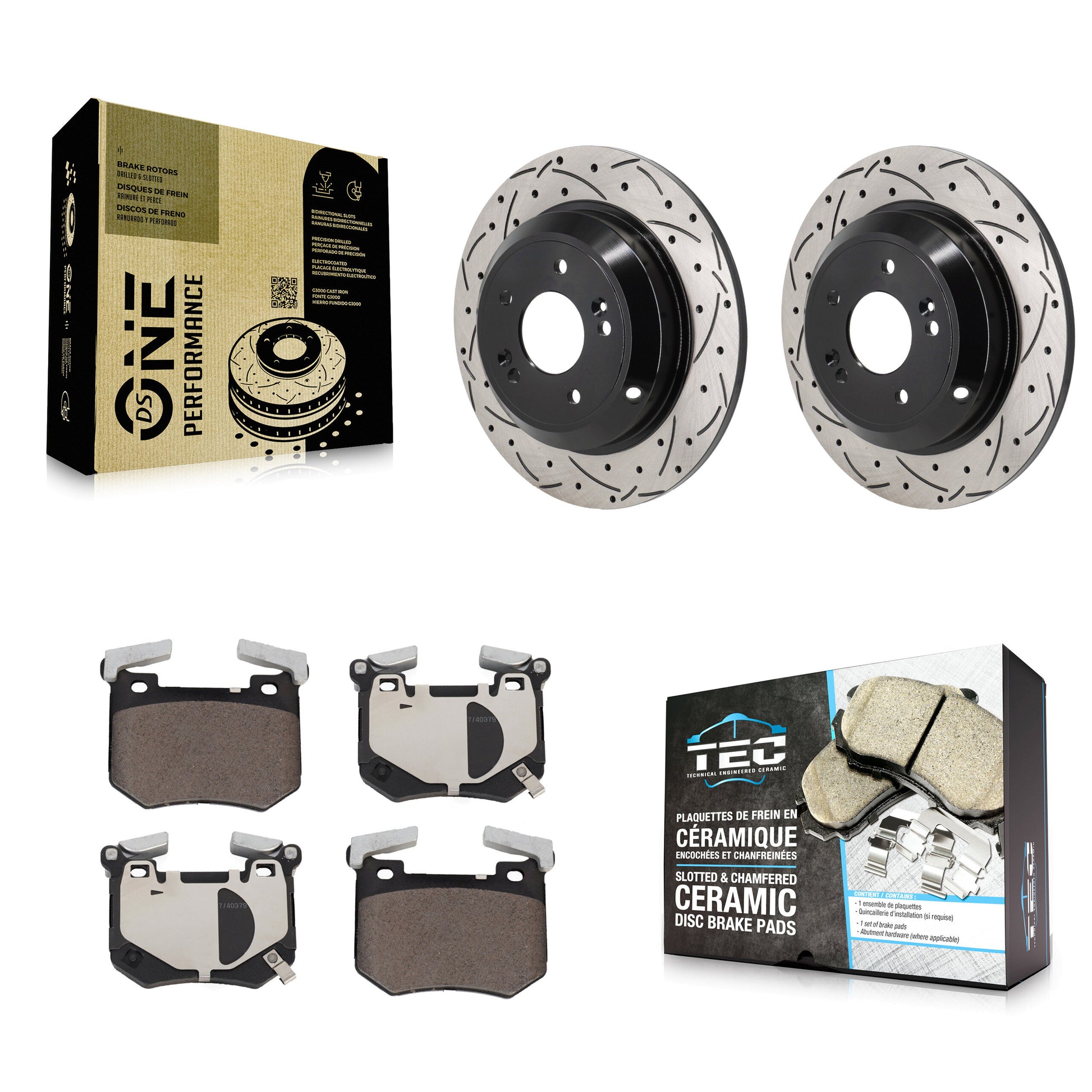 Transit Auto KDT-102022 Disc Brake Kit for 2023 Genesis G70 - Rear